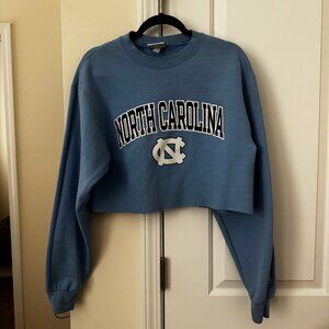 UNC Cropped Champion Sweatshirt